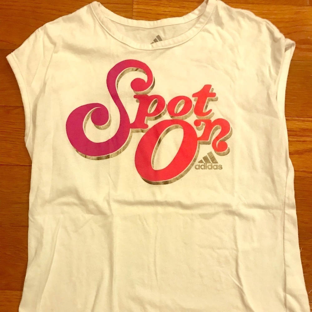 KIDS Adidas white shirt